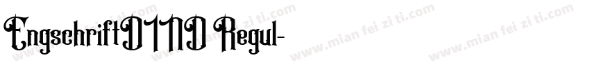 EngschriftDIND Regul字体转换